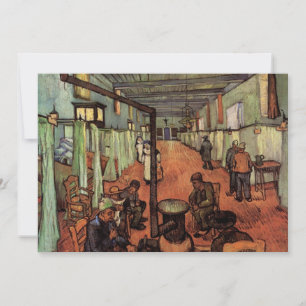 Carte Salle dans l'hôpital d'Arles par Vincent van Gogh