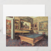 Carte Salle de billard à Menil Hubert par Edgar Degas (Devant / Derrière)