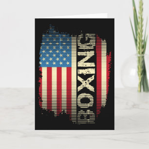 Carte Salle de boxe kickboxing kickboxeur Drapeau patrio