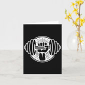 Carte Salle De Fitness Exercice Bodybuilding Poids Tra (Fleur jaune)