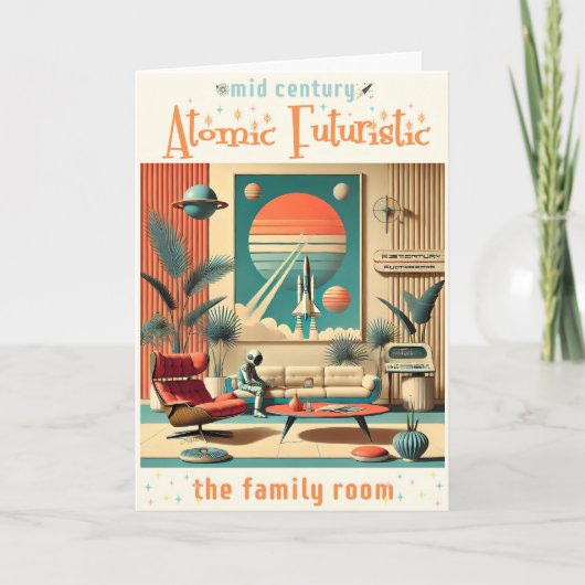 Carte Salle de séjour familiale d'ère spatiale futuriste (Devant)
