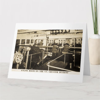 Carte Salle des machines sur le S.S. Greater Detroit - D