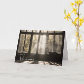 Carte Salle Lumineuse Avec Chaise Vide (Fleur jaune)