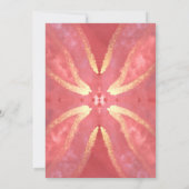 Carte salmon winter christmas wish sunburtst mandala (Dos)