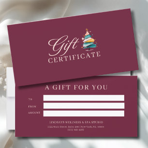 CARTE SALON CERTIFICAT DE NOËL