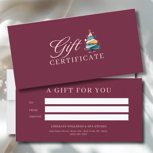 CARTE SALON CERTIFICAT DE NOËL