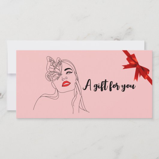 Carte Salon de beauté cadeaux certificats (Devant)