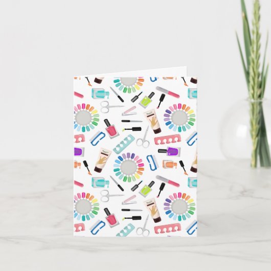 Carte Salon de beauté Manucure Pédicure Ongles (Devant)