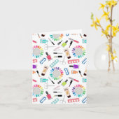 Carte Salon de beauté Manucure Pédicure Ongles (Fleur jaune)