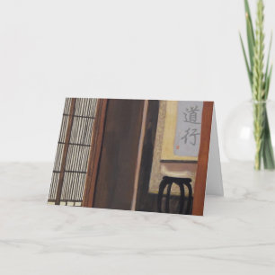 Carte Salon de thé japonais "Aller sur un chemin" Encour