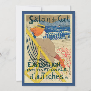 Carte Salon des Cents de Toulouse Lautrec, Art Nouveau