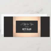 Carte Salon floral coloré et certificat cadeau Spa (Devant / Derrière)