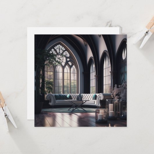 Carte Salon gothique (Devant/Arrière en situation)