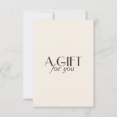 Carte Salon noir ivoire crème minimaliste (Devant)