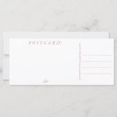Carte SALON Pour Pieds - Certificat Cadeau/Carte Postale (Dos)