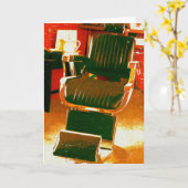 Carte Salon vintage des cheveux (Fleur jaune)