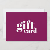 Carte Salon Violet Rouge Élégant Moderne (Devant)