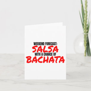 Carte Salsa Bachata Dance Week-end Prévision Bachata Sal