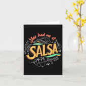 Carte Salsa Dance Amour Salsa Dance Danser Danser Danser (Fleur jaune)