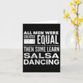 Carte Salsa Dancing Latin Lover Dancers Fun Statement Al (Fleur jaune)