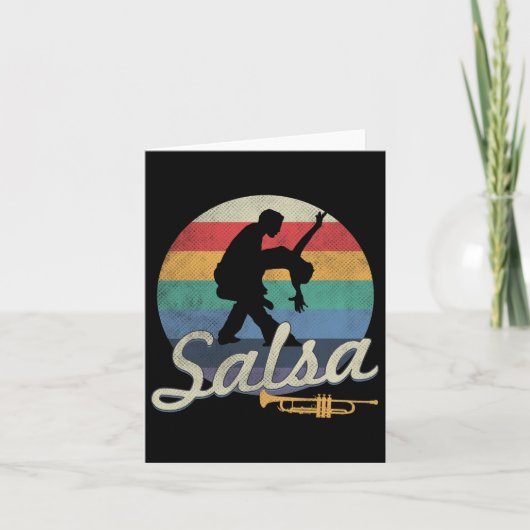 Carte Salsa Dancing Latin Salsero (Devant)