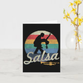 Carte Salsa Dancing Latin Salsero (Fleur jaune)