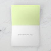 Carte Salt & Pepper on Green Flirty Romantic (Intérieur)