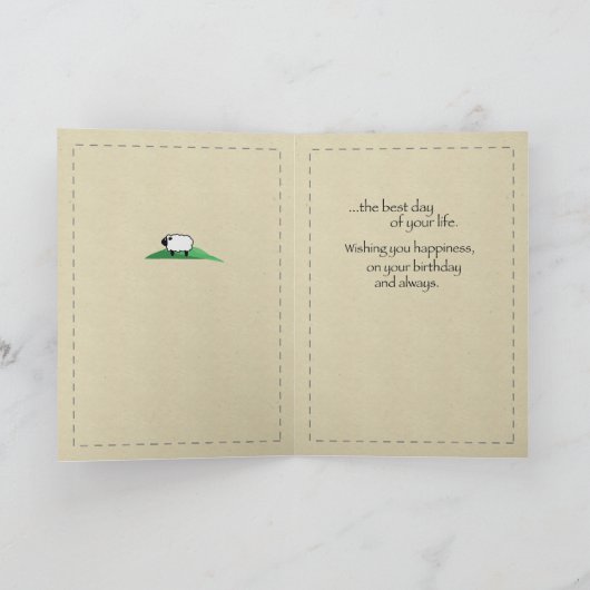 Carte Saltbox Maison d'Anniversaire (Intérieur)