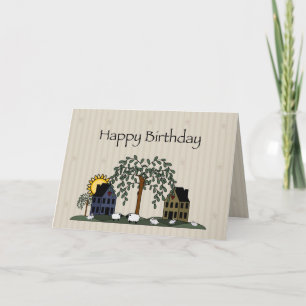 Carte Saltbox Maisons Anniversaire