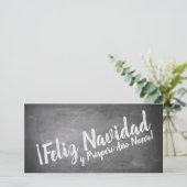 Carte Saludos De Navidad en La Pizarra (Debout devant)