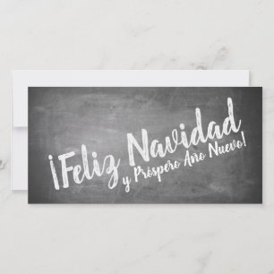 Carte Saludos De Navidad en La Pizarra