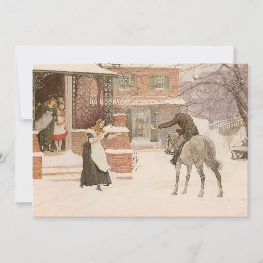 Carte Saluer le facteur par Robert Walker Macbeth (Devant)