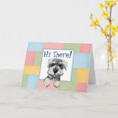 Carte Salut, (Fleur jaune)