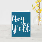 Carte Salut à tous - Sauter Citation drôle  (Fleur jaune)