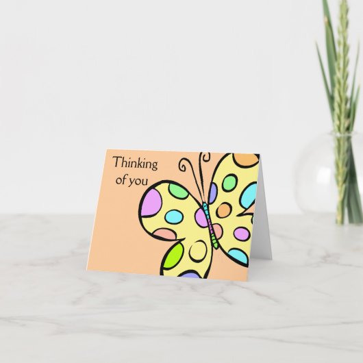 Carte Salut aux papillons (Devant)