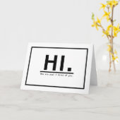 Carte Salut Comment Penses-Tu Que Je Pense À Toi Salutat (Fleur jaune)