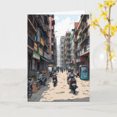 Carte Salut de l'Inde (Fleur jaune)