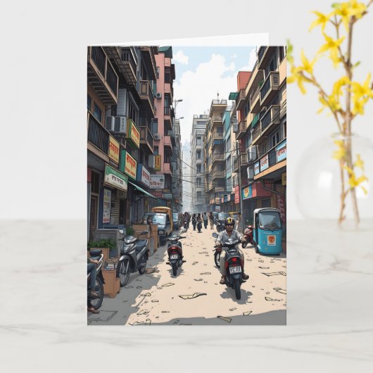 Carte Salut de l'Inde (Fleur jaune)