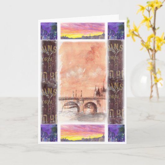 CARTE SALUT DE PARIS (Fleur jaune)