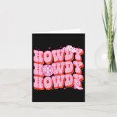 Carte Salut Fille Occidentale Méridionale Rodeo Country (Devant)