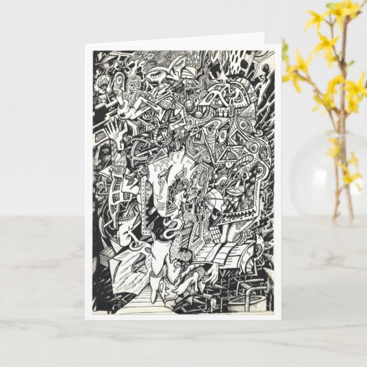 Carte "Salut !", par Brian Benson Card (Fleur jaune)