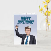 Carte Salut Pete (Fleur jaune)