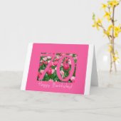 Carte Salutation à 70e anniversaire (Fleur jaune)