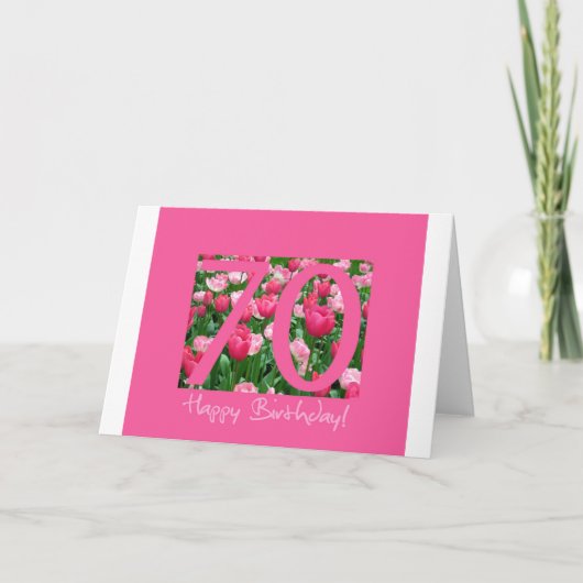 Carte Salutation à 70e anniversaire (Devant)