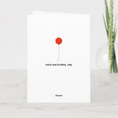 Carte salutation adulte drôle d'anniversaire (Dos)