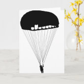 Carte Salutation aéroportée (Fleur jaune)