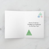 Carte - Salutation - Arbre de Noël et Décorations (Intérieur)