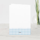 Carte Salutation au ballon à air chaud pour l'anniversai (Dos)