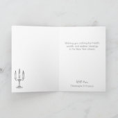 Carte Salutation Au Champagne Du Nouvel An (Intérieur)