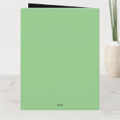 Carte Salutation au thé vert Matcha (Dos)